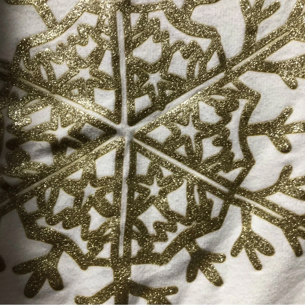 Oshkosh B’gosh holiday gold snowflake sweatshirt girls size 8 FINAL PRICE‎